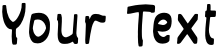 "Your Text" rendered in the Harvest Cowboy font