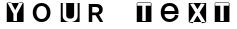 "Your Text" rendered in the HelloweeniA font