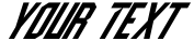 "Your Text" rendered in the High Jersey font