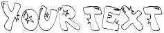 "Your Text" rendered in the hiphopbarbie font