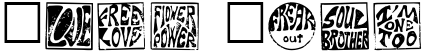 "Your Text" rendered in the HippyStamp font