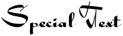 "Special Text" rendered in the Holly font