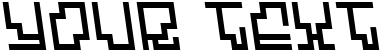 "Your Text" rendered in the Hypersonic font