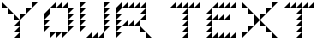 "Your Text" rendered in the I ROBOT font