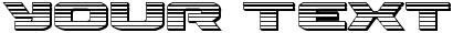 "Your Text" rendered in the Iapetus Chrome font