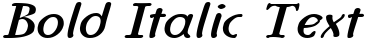 "Bold Italic Text" rendered in the Ingriana font