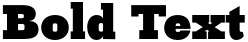 "Bold Text" rendered in the Ink Gothic font