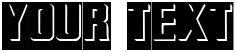 "Your Text" rendered in the Ink Stamp 1 font