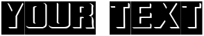 "Your Text" rendered in the Ink Stamp 3 font