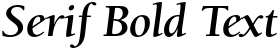"Serif Bold Text" rendered in the ITC Berkeley Oldstyle font