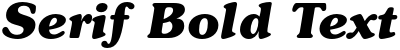 "Serif Bold Text" rendered in the ITC Souvenir font