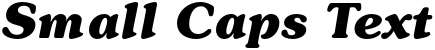"Small Caps Text" rendered in the ITC Souvenir font