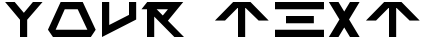 "Your Text" rendered in the Jabba The font