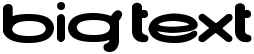 "Big Text" rendered in the ! Jamiroquai ! font
