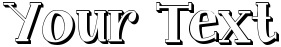 "Your Text" rendered in the Janda Curlygirl Pop font