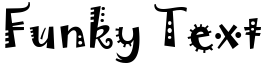 "Funky Text" rendered in the Joker font