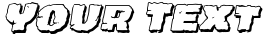 "Your Text" rendered in the Jugger Rock Shadow Italic font