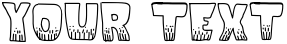 "Your Text" rendered in the KaBlooie font