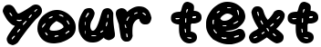 "Your Text" rendered in the Kawaii Stitch font