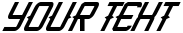 "Your Text" rendered in the KitchenCowboyItalic font