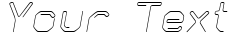"Your Text" rendered in the KneeonLight Italic font