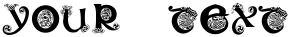 "Your Text" rendered in the KR Keltic One font