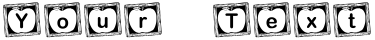 "Your Text" rendered in the KR Rachel's Chalkboard font