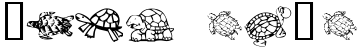 "Your Text" rendered in the KR Turtles For Julie font