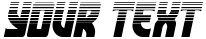 "Your Text" rendered in the Kung-Fu Master Halftone Italic font