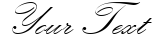"Your Text" rendered in the Kunstler Script font
