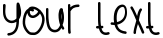 "Your Text" rendered in the LilSpider font