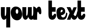 "Your Text" rendered in the LongTallSally font