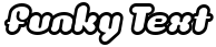 "Funky Text" rendered in the Luvbug font