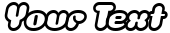 "Your Text" rendered in the Luvbug font