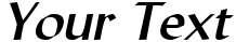 "Your Text" rendered in the LyndaWide font