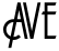 "Ave" rendered in the MacarenaC font