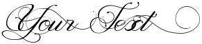 "Your Text" rendered in the Magnolia font