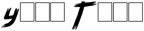 "Your Text" rendered in the Manga Style font