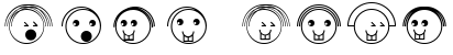 "Your Text" rendered in the MangaAxtFaces font