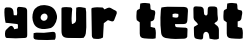 "Your Text" rendered in the Mangan Ngombe font