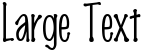 "Large Text" rendered in the Marker font