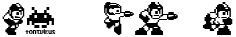 "Fortnite" rendered in the MegaMan2 font