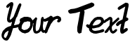 "Your Text" rendered in the Meow_Kitty font