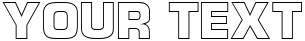 "Your Text" rendered in the Micro Technic Outline font