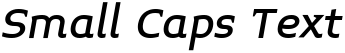 "Small Caps Text" rendered in the Midiet font