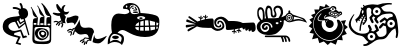 "Your Text" rendered in the MiniPics LilAncients font