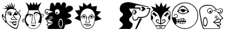 "Your Text" rendered in the MiniPics LilFaces font