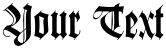 "Your Text" rendered in the Missal font