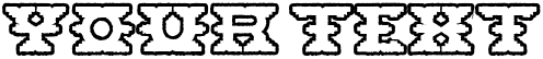 "Your Text" rendered in the MontezumaAncient font