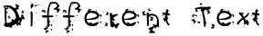 "Different Text" rendered in the *My Flutterflies* font